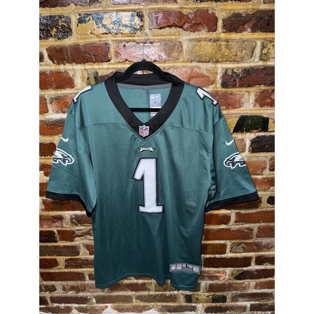 PHILADELPHIA EAGLES V-Neck Green Jersey NFL, Nike On Field, Size L